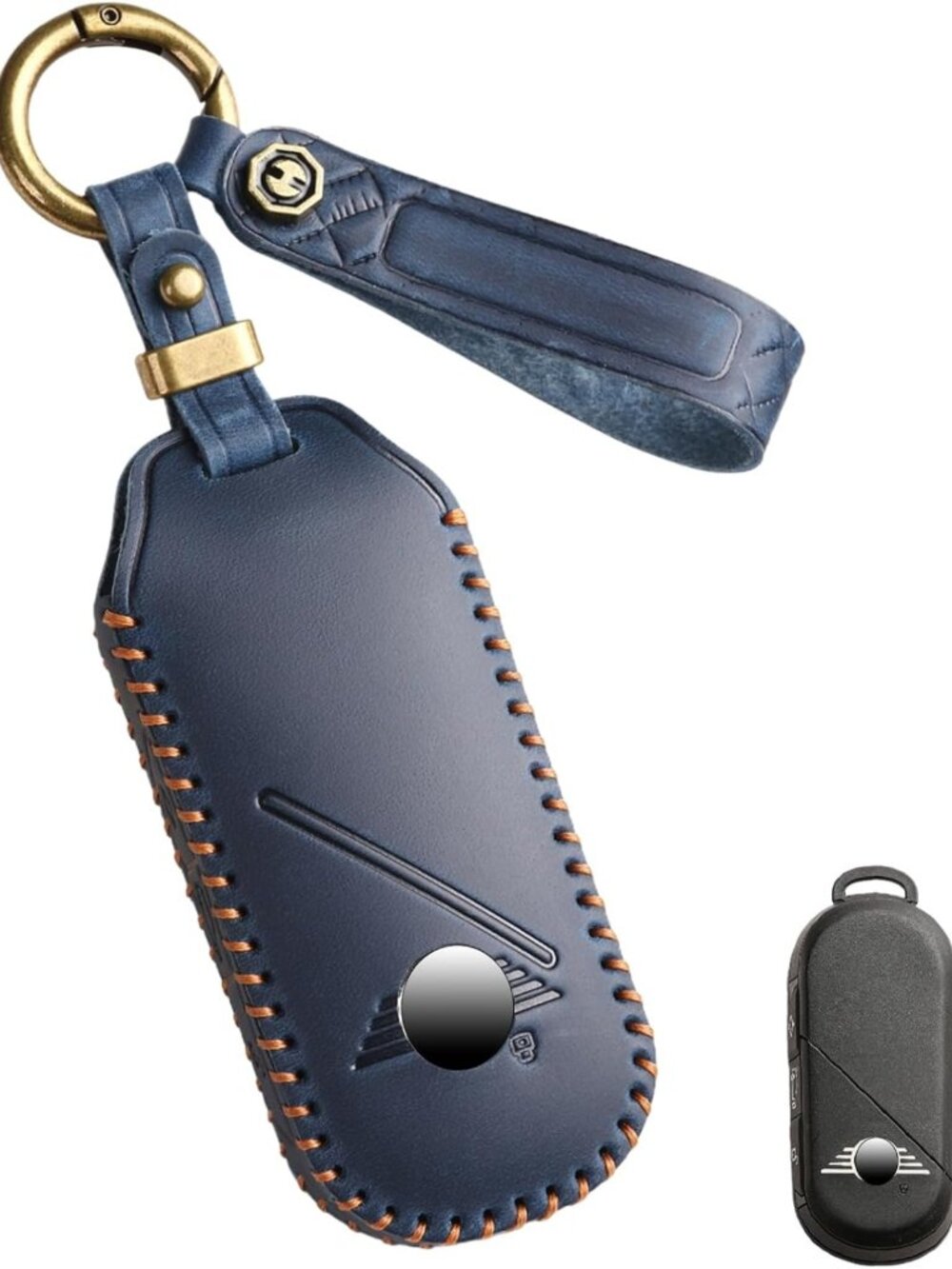 Stylish Leather Key Fob Cover & Keychain Protector for Mini Cooper 2023-2025